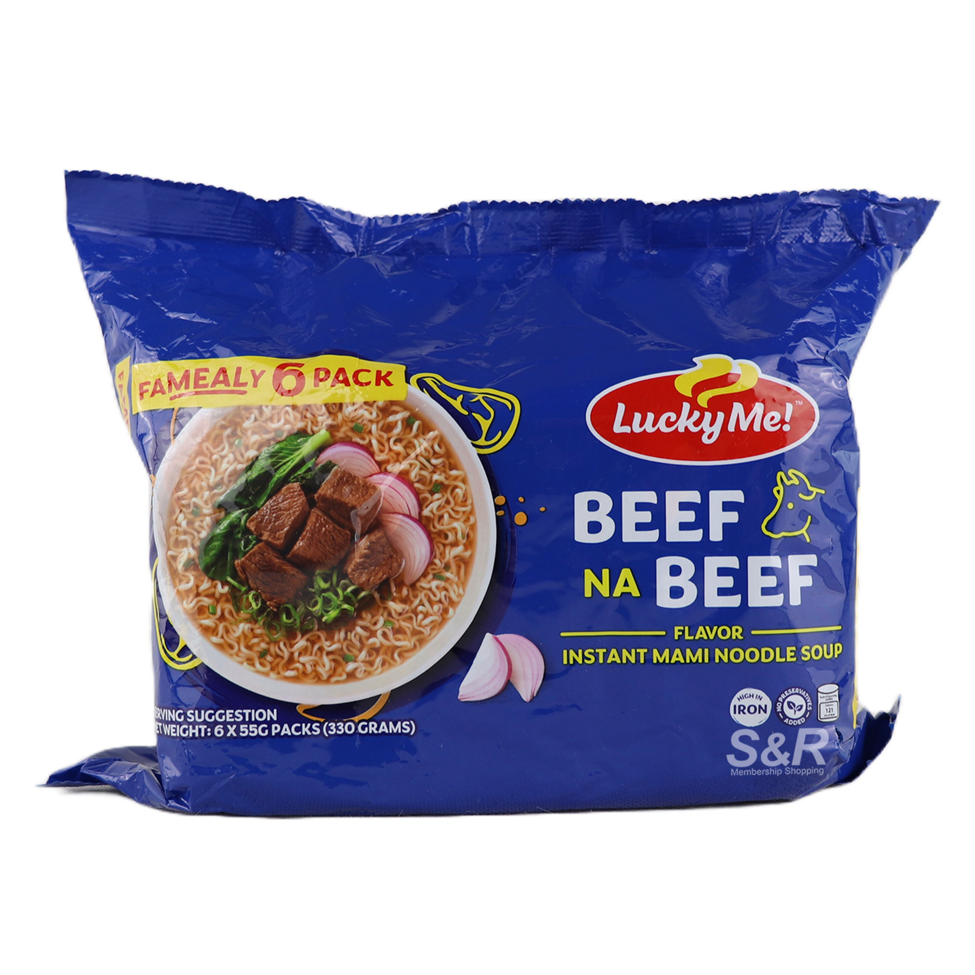 Lucky Me! Beef na Beef Instant Mami 6pcs x 55g Lucky Me! Beef na Beef Instant Mami 6pcs x 55g